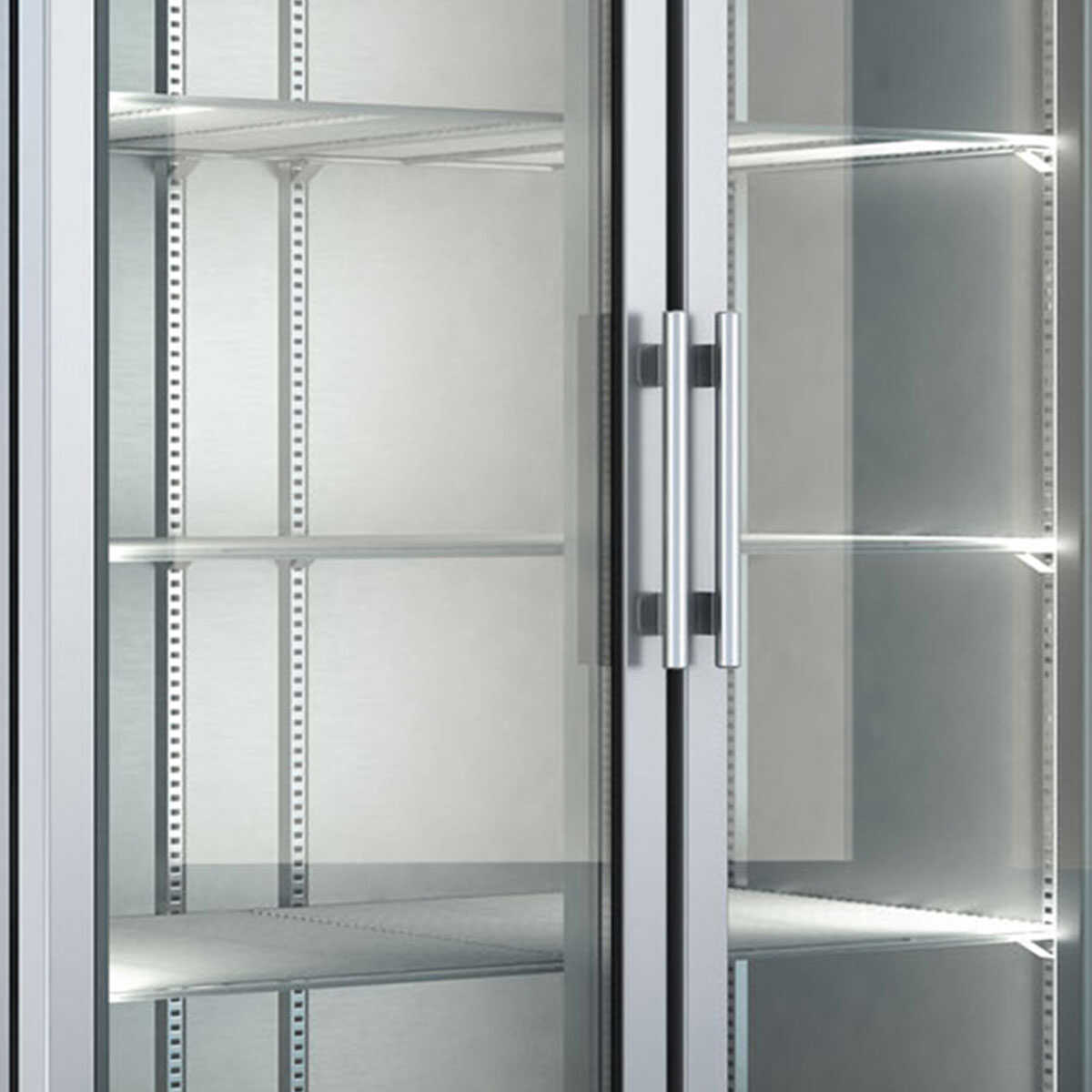BAMBAS FROST UPF 137 Displayfrys glasdörrar med handtag