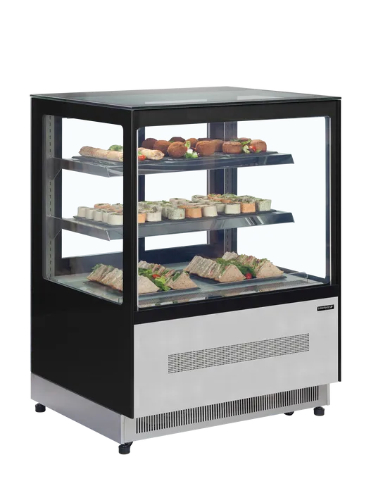 TEFCOLD LPD900F Kylmonter fylld med smörgåsar och wraps.