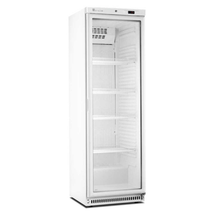 SARO ARV 430 CS PV vit dryckeskyl med glasdörr och digital temperaturvisning