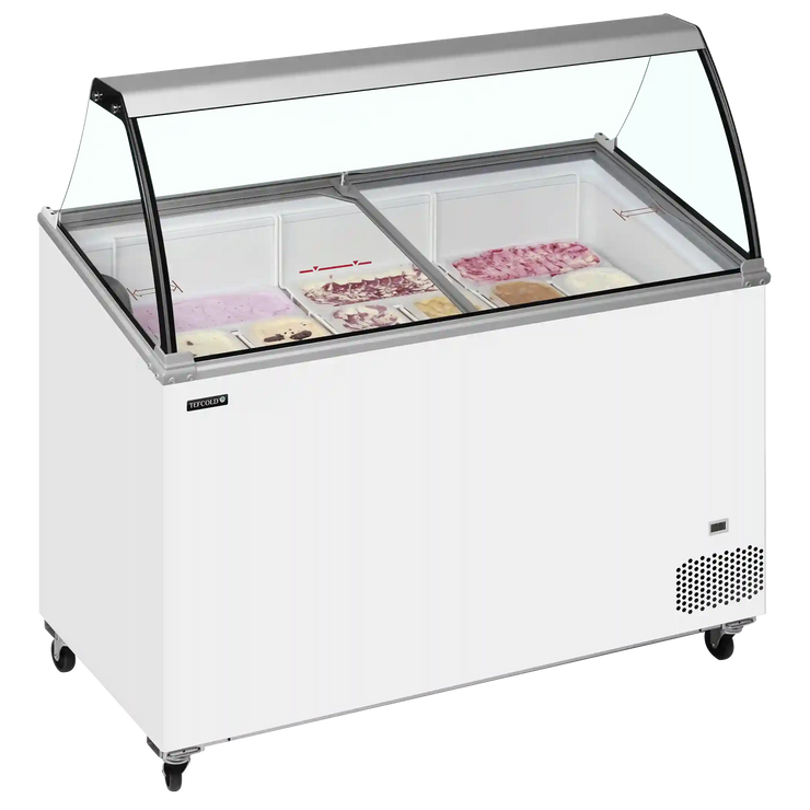 TEFCOLD IC402SCE-SO Glassfrys 352 L, närbild på en yta eller detalj på utsidan