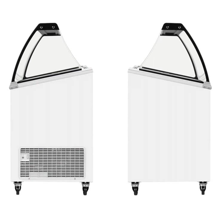 TEFCOLD IC402SCE-SO Glassfrys 352 L, vinklad produktbild mot vit bakgrund