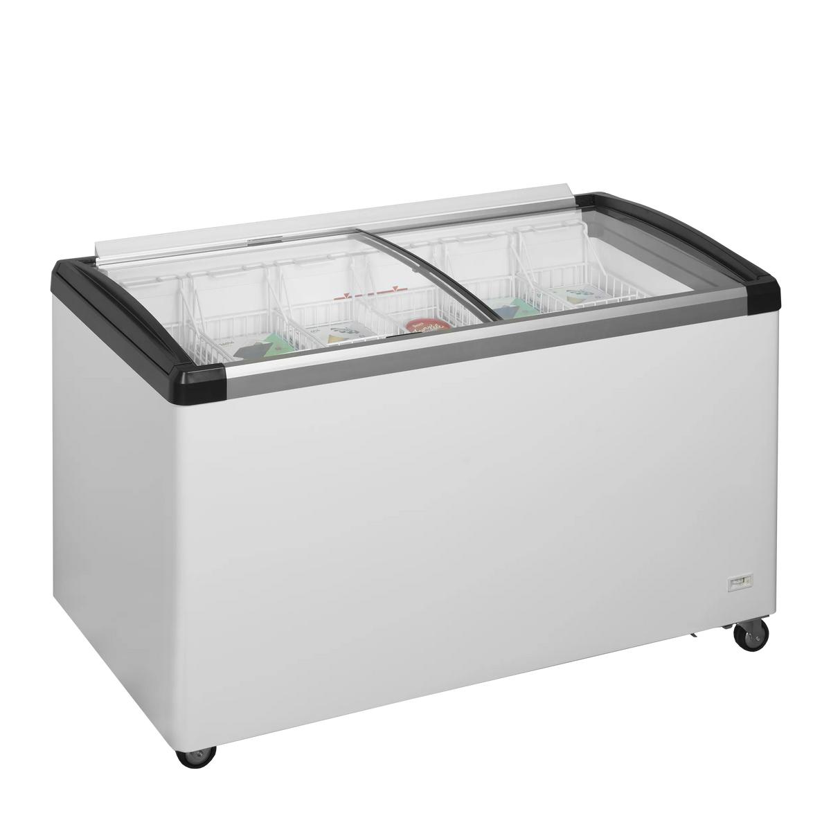TEFCOLD IDB400-W1 Frysbox 435 L, närbild på en yta eller detalj på utsidan