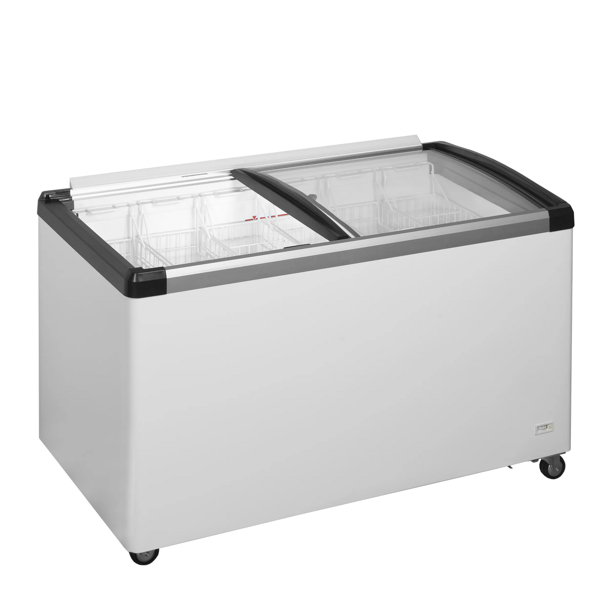 TEFCOLD IDB400-W1 Frysbox 435 L, detaljbild på beslag eller hantering