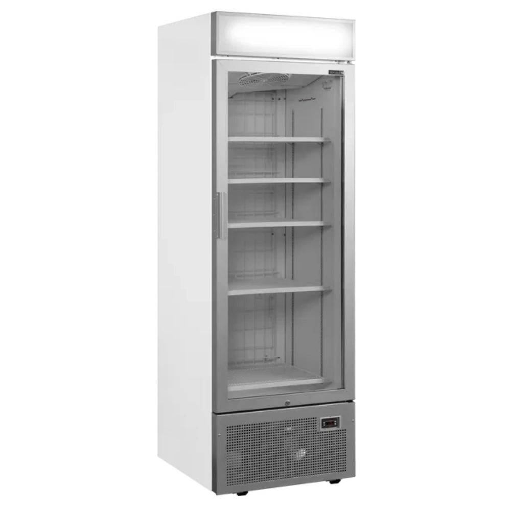 Silverramad TEFCOLD UFSC1450GCP NF Silver Displayfrys med glasdörr