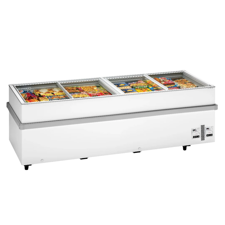 TEFCOLD SSF250 frysbox fylld med frysta produkter