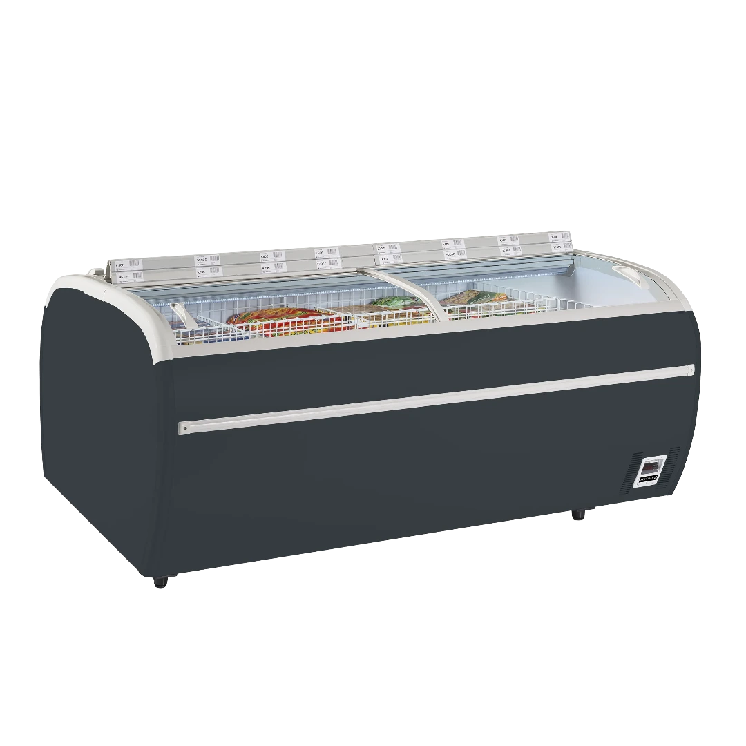 TEFCOLD TWIN 220-CF Frysbox i mörkgrå design