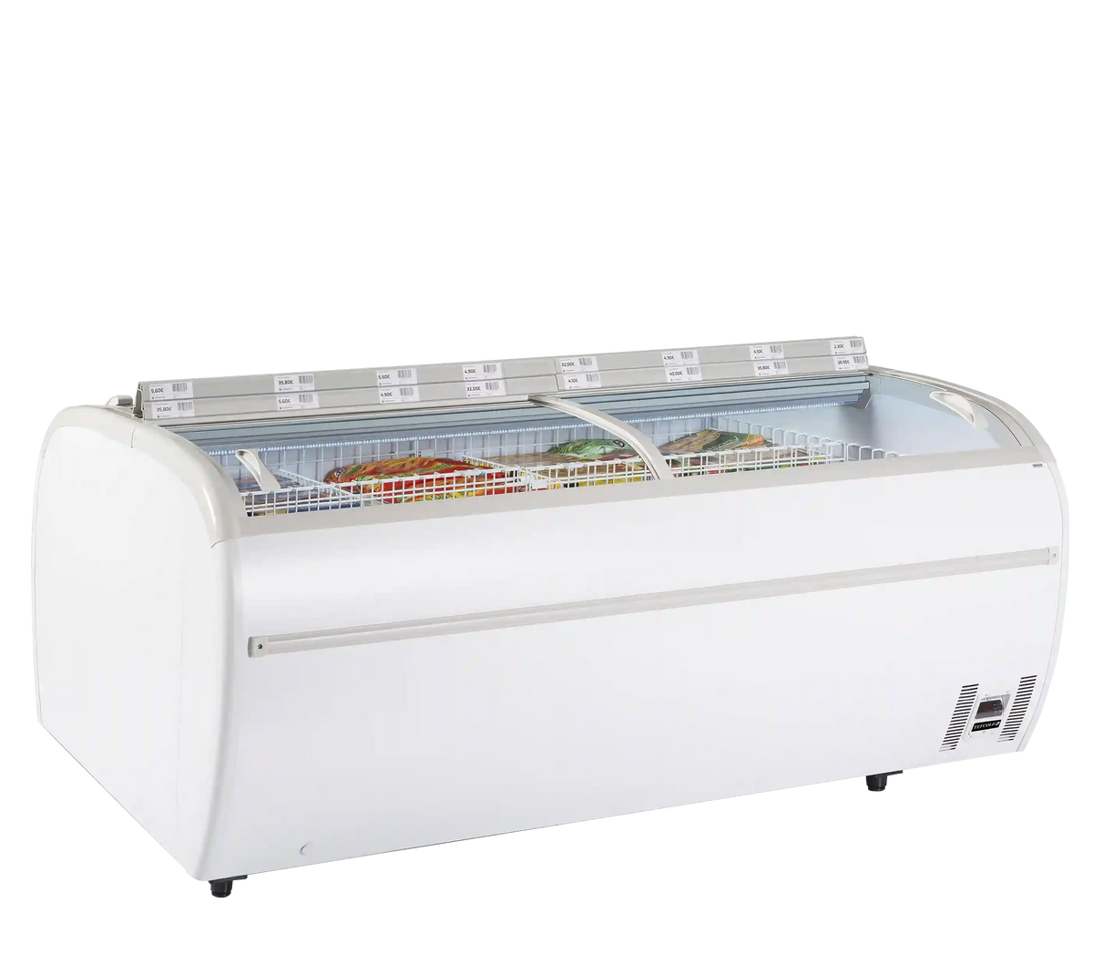 TEFCOLD TWIN 220-F Frysbox i vit modell.