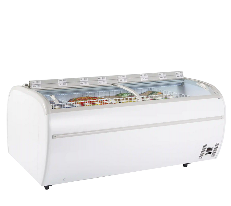 TEFCOLD TWIN 220-F Frysbox i vit modell.