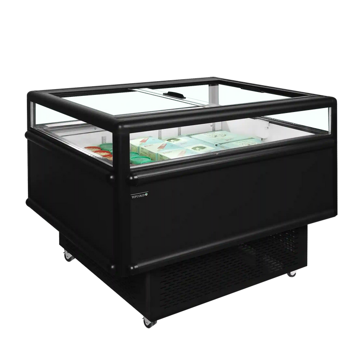 TEFCOLD UHD201 Black Frysgondol fylld med varor