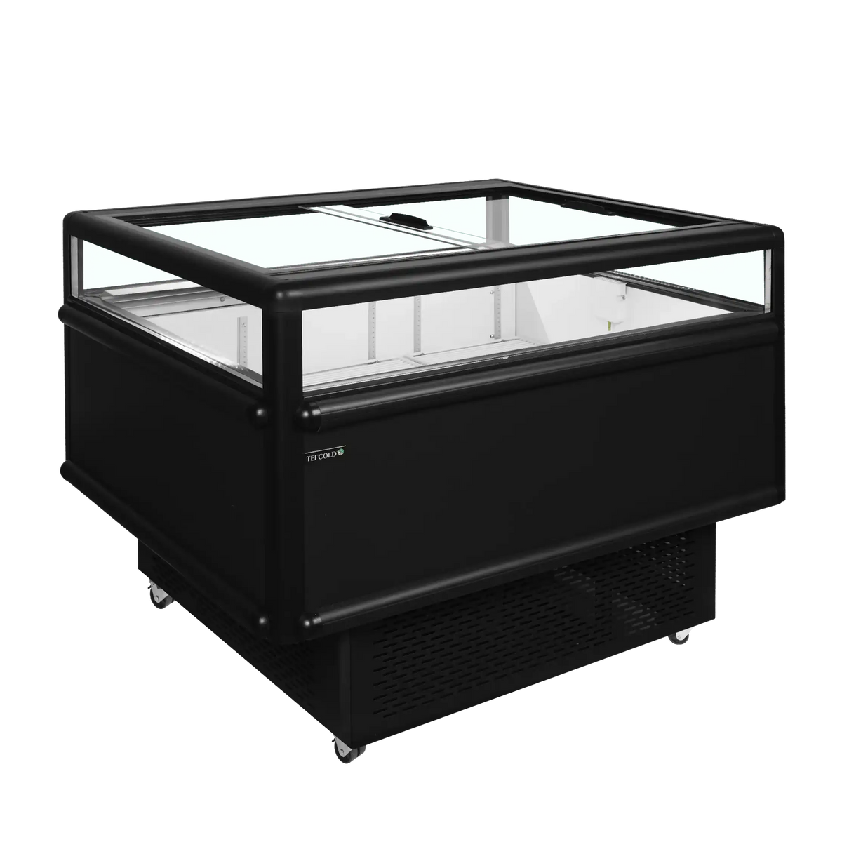TEFCOLD UHD201 Black Frysgondol i svart med glas runt om