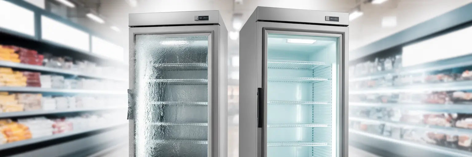 Skillnaden mellan en isig frys och en avfrostad frys