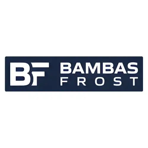 Logotyp för BAMBAS FROST med bokstäverna BF