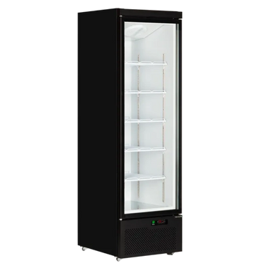 TEFCOLD Atom Maxi C1DB Dryckeskyl med tomma hyllplan.