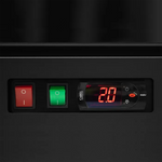 Digital temperaturkontroll och strömbrytare på Tefcold Atom Maxi C1DB Displaykyl.