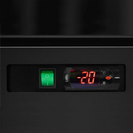 Temperaturdisplay och strömbrytare på Tefcold Atom Maxi F1DB Displayfrys