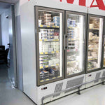 BAMBAS FROST UPF 70 Displayfrys med glasdörrar i livsmedelsbutik
