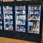 BAMBAS FROST UPF 70 Displayfrys svart modell fylld med dryck
