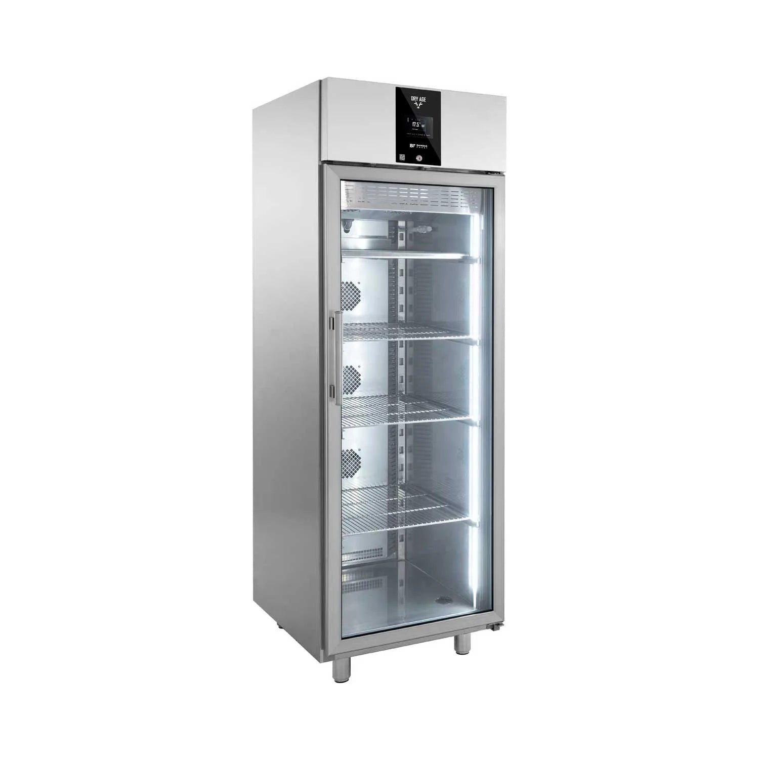 BAMBAS FROST DR 70 Dry aging-skåp 600 L, sedd rakt framifrån mot vit bakgrund