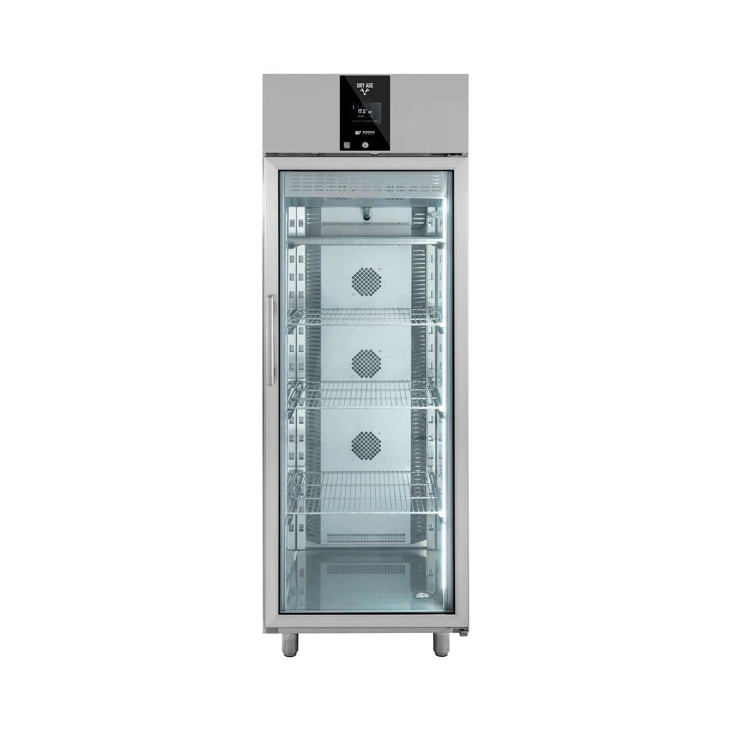 BAMBAS FROST DR 70 Dry aging-skåp 600 L, vinklad produktbild mot vit bakgrund