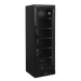 Stängd Tefcold CEV435 BLACK Displaykyl med tomma invändiga hyllor.