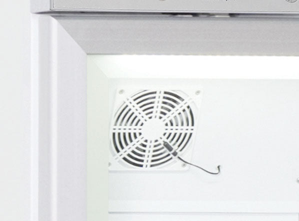 Fläktdetalj inuti Cool Head CRG 6 Displaykyl