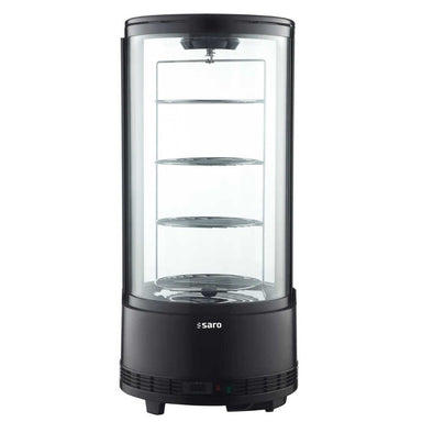 SARO ELIZA Kylmonter med rund glasfront och trådhyllor