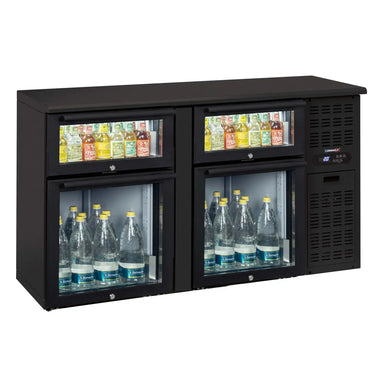 Casselin CAB22TMV barkyl med fyra glasdörrar, kompakt design och invändig belysning