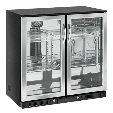 Cool Head BBA 218 Barkyl med två glasdörrar och flera invändiga hyllor.