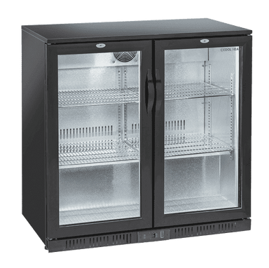 Cool Head BBC 208H – barkyl med två öppningsbara glasdörrar och justerbara hyllor.