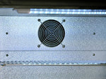 Cool Head BBC 330H Barkyl 320 L, närbild som visar hyllor med flaskor i blått LED-sken