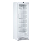 Cool Head CNG 390 Displayfrys 320 L, sedd rakt framifrån mot vit bakgrund