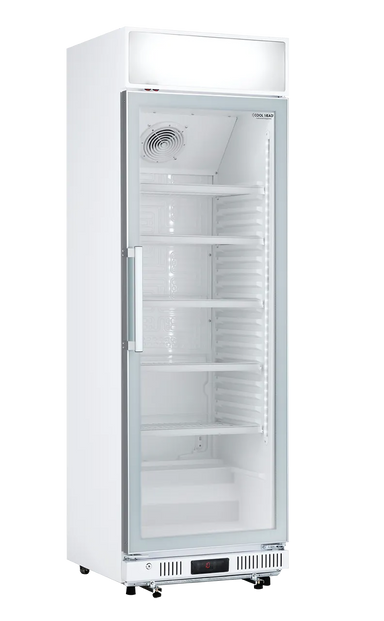 Cool Head DC 350CF Displaykyl 360 L, sedd rakt framifrån mot vit bakgrund