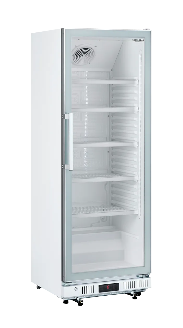 Cool Head DC 350F Displaykyl 360 L, sedd rakt framifrån mot vit bakgrund