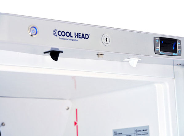 Digital kontrollpanel på Cool Head CNG 2 frysskåp