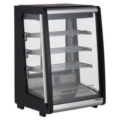 SARO ALBA kylmonter med fyra trådhyllor och panoramaglas