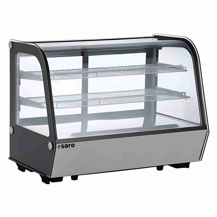 SARO LISBETH 160 Kylmonter med tydlig displayyta och trådhyllor.