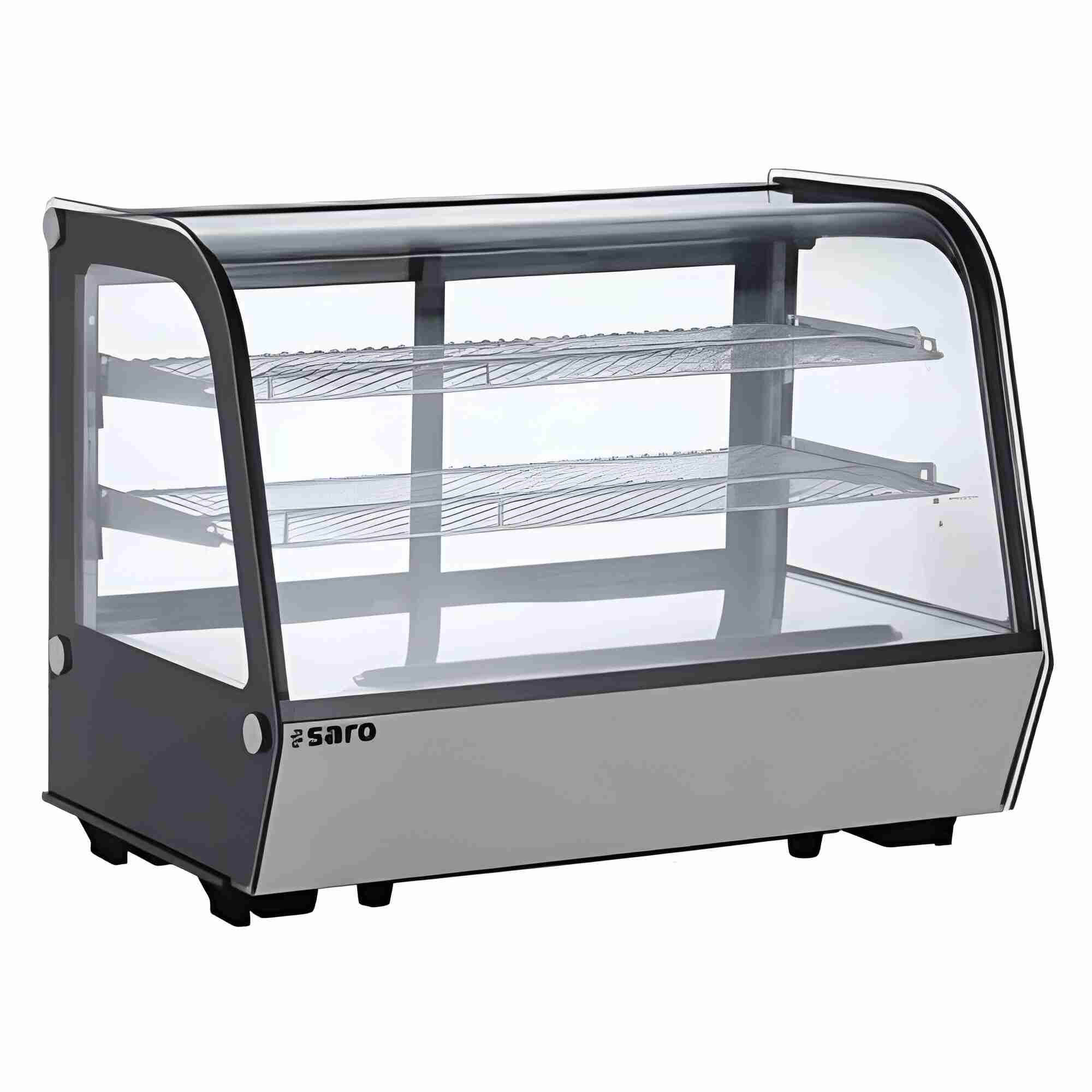 SARO LISBETH 160 Kylmonter med tydlig displayyta och trådhyllor.