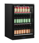 Tefcold DB126H Barkyl med flaskor och juicepaket.