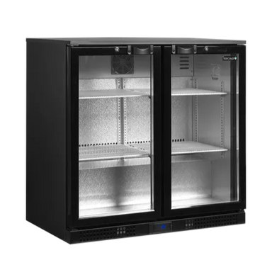 Tefcold DB201H Barkyl med två glasdörrar och tom interiör