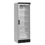 TEFCOLD FS1380 hög kyl med glasdörr och fem justerbara hyllor