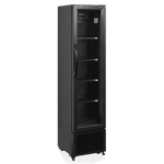 Tefcold FS176H Displaykyl i svart utförande med glasdörr.