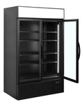 Tefcold FSC1200H Displaykyl med öppen dörr och tomma hyllor
