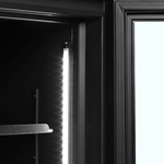 Detaljbild på innerbelysning i Tefcold FSC1200H Displaykyl