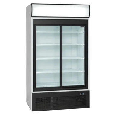 Frilagd bild på Tefcold FSC1950S Displaykyl med stängda glasdörrar