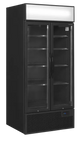 Tefcold FSC891H Displaykyl i helsvart design med tomma hyllor