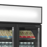 Övre del med toppskylt och smörgåsar i Tefcold FSC891H Displaykyl