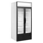 Tefcold FSC891H Displaykyl i vit design med tomma hyllor