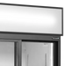 Toppskylt och logotyp på Tefcold FSC891S Displaykyl
