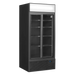 Helsvart version av Tefcold FSC891S Displaykyl med tomma hyllor