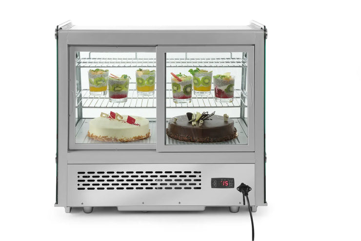 HENDI 120 L Kylmonter frontvy med digital temperaturdisplay